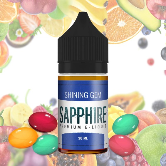 Sapphire Shining Gem Salt Likit 30ml, meyve aromalı premium e-liquid.