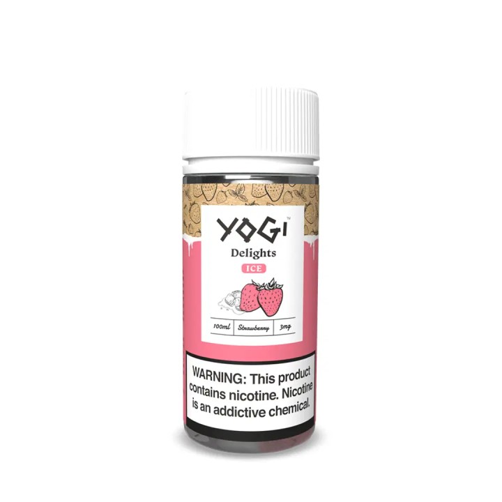 Yogi Delights Strawberry İce E Likit 100 ML→3MG