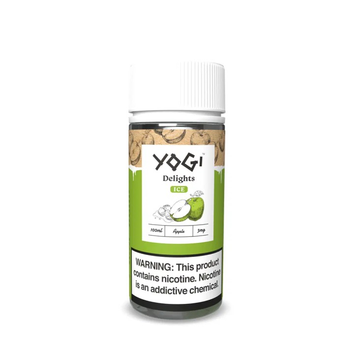 Yogi Delights Green Apple İce E Likit 100 ML→3MG