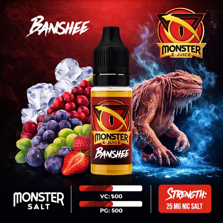 Monster Banshee Salt Likit 10 ML→25MG