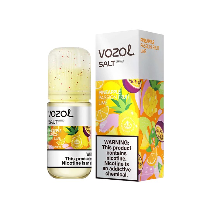 Vozol Pineapple Passion Fruit Lime Salt Likit→30MG